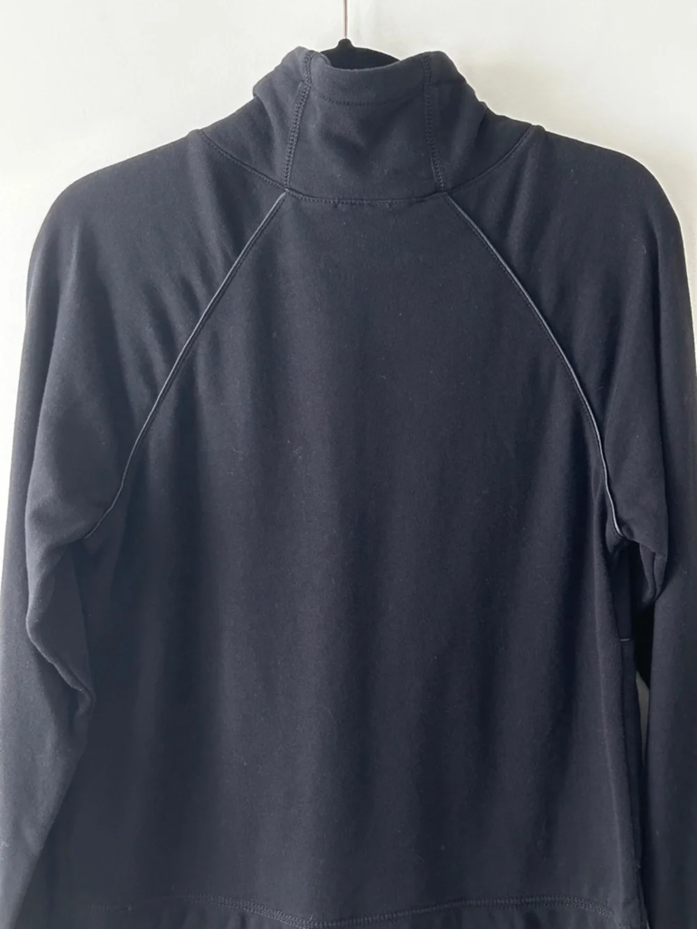 Alexander Wang Black Cotton Funnel Neck Sweatshirt